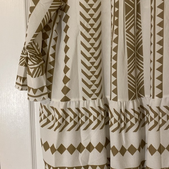 Silk & Salt Women Tunic Geometric Printed dress 3/4 Sleeves Size Medium EUC - Picture 11 of 14